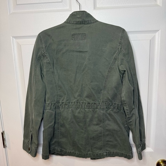 Levi’s San Francisco Women’s Olive Green Military Style Jacket Size Small GUC - Picture 4 of 9